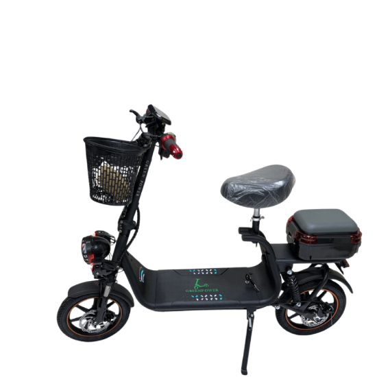 صورة سكوتر أبو سلة المطور 2025 – مع إضاءة وشاشة إلكترونية